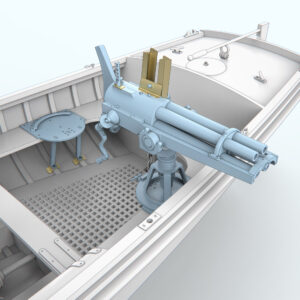 Сборная модель 37-мм револьверной пушки Гочкиса для парового катера